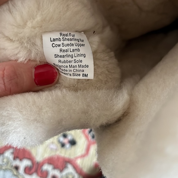 Eddie Bauer suede and sherling boots sz 8 - Picture 4 of 8